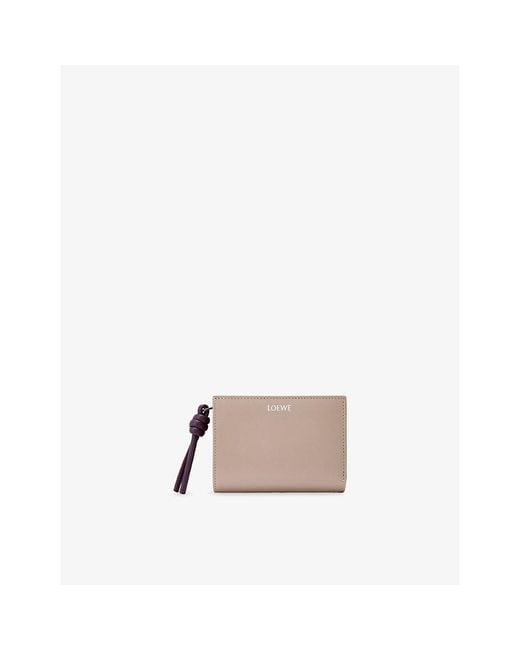 Loewe Multicolor Knot Compact Leather Wallet