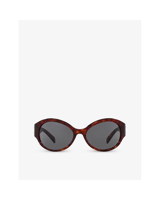 Céline Black Cl40271i Triomphe Oval-frame Acetate Sunglasses