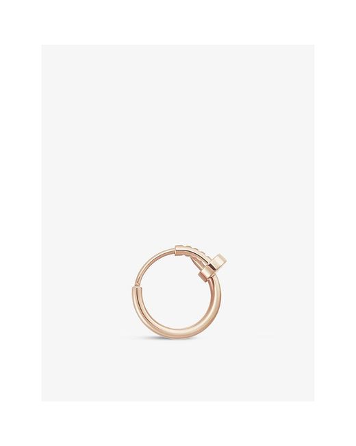 Cartier Metallic Juste Un Clou 18Ct Rose- Single Hoop Earring
