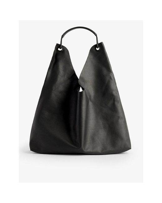 The Row Black Bindle 3 Leather Top-handle Bag