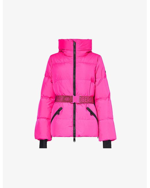 Goldbergh Pink Snowmass Belted Shell Jacket