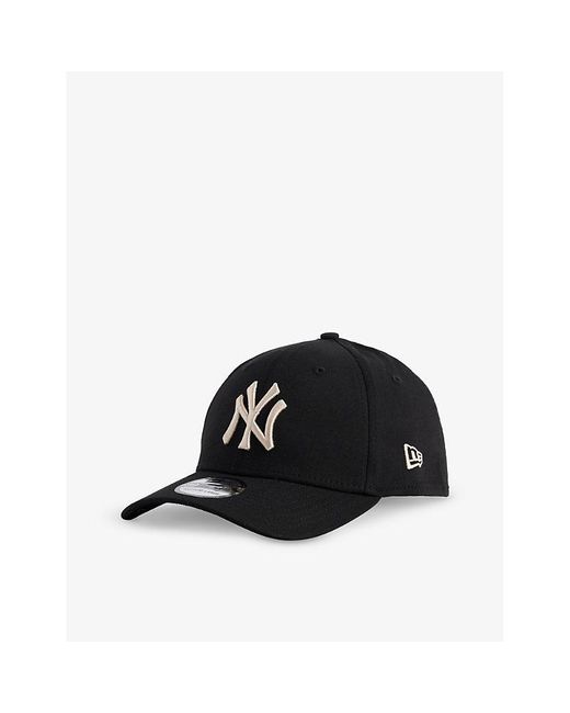 KTZ Black 39thirty New York Yankees Brand-embroidered Stretch-cotton Baseball Cap for men