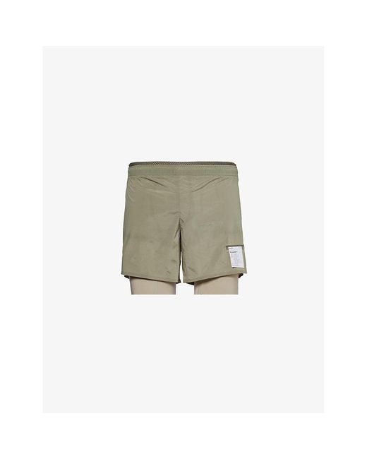 Satisfy Green Techsilktm Lined Stretch-shell Shorts for men