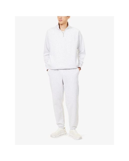 On Shoes Blue Club Collective Embroidered-Logo Cott-Blend Jogging Bottoms for men
