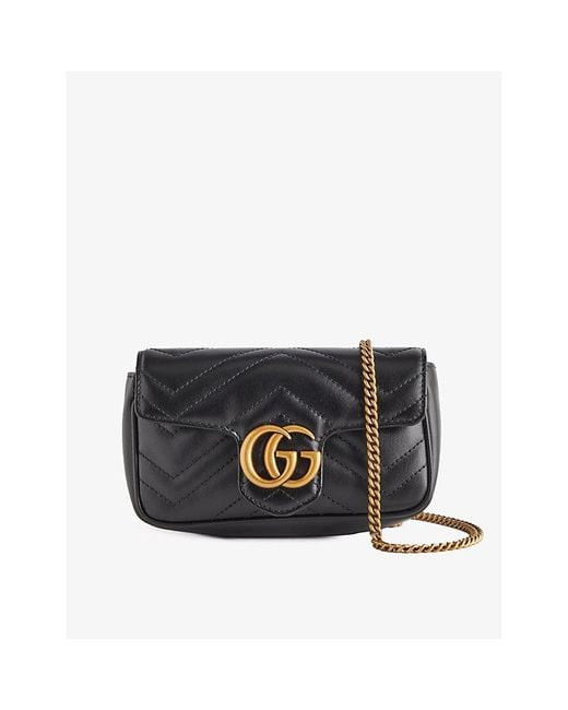Gucci Black Marmont Leather Cross-body Bag