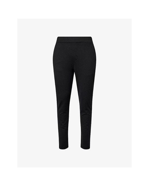 vuori Black Coronado Tapered-Leg Stretch-Jersey Jogging Bottoms for men