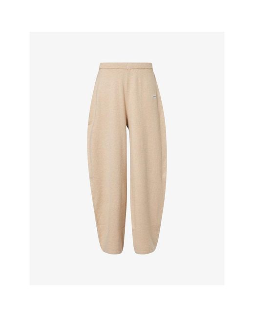Lounge Underwear Natural Barrel Leg Knitted Jogging Bottoms