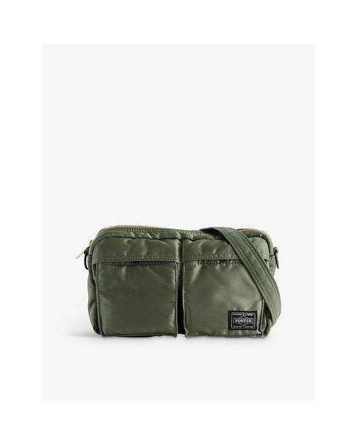 Porter-Yoshida and Co Green Tanker Woven Shoulder Bag for men