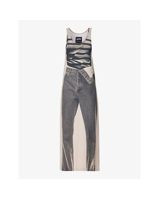 Y. Project Gray X Jean Paul Gaultier Marinier Stretch-woven Maxi Dress