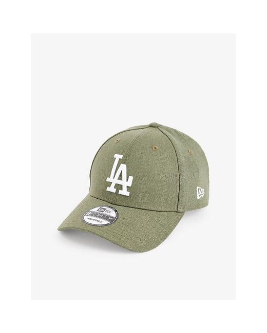 KTZ Green 9forty La Dodgers Woven-blend Baseball Cap for men