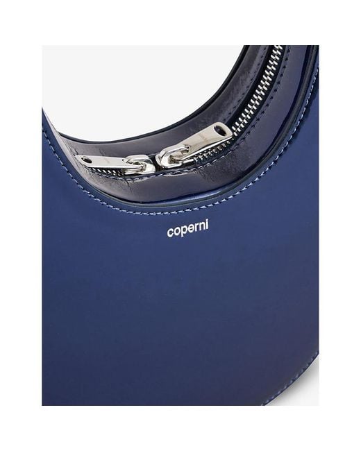 Coperni Blue Swipe Mini Leather Cross-body Bag