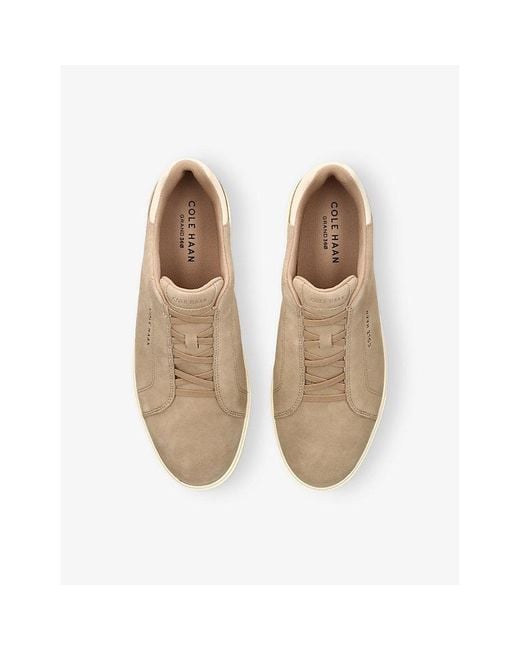 Cole Haan Natural Grandpro Slip-On Suede Low-Top Trainers for men