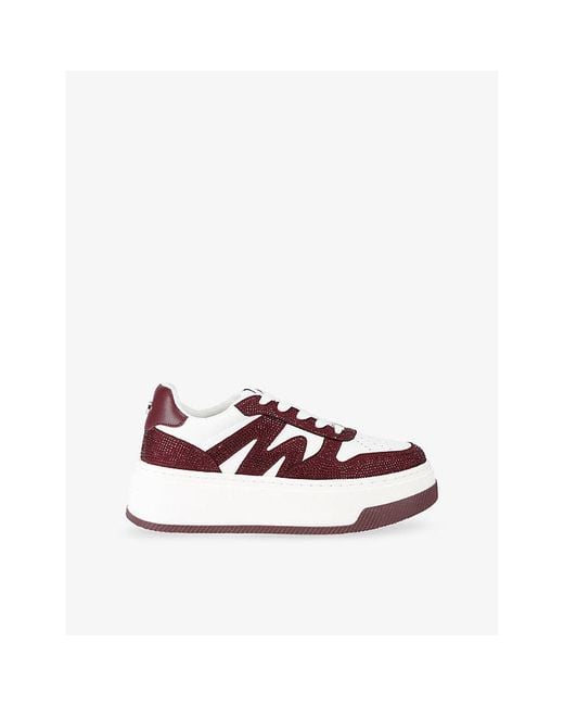 Steve Madden Multicolor Dynamo-R Faux-Leather Low-Top Trainers