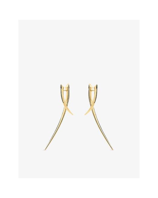 Shaun Leane Metallic Sabre Cross-Over 18Ct Earrings