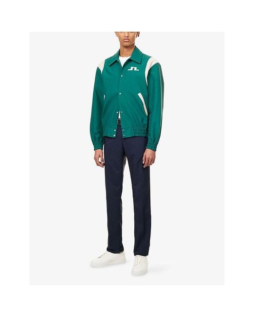 J.Lindeberg Green Bridger Masters Woven Jacket for men