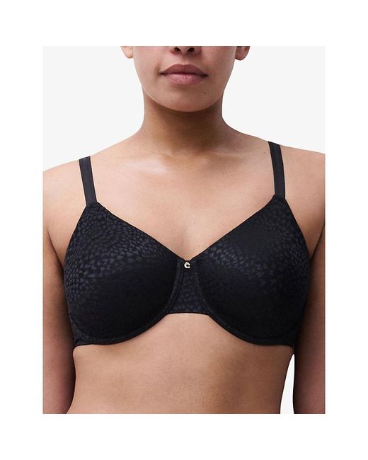 Chantelle Black Magique Covering Moulded Underwired Bra