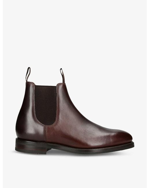 Loake Brown Emsworth Leather Chelsea Boots for men