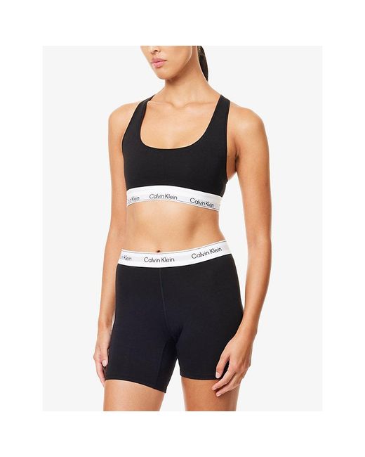 Calvin Klein Black Icon Boxer Cotton-Blend Briefs