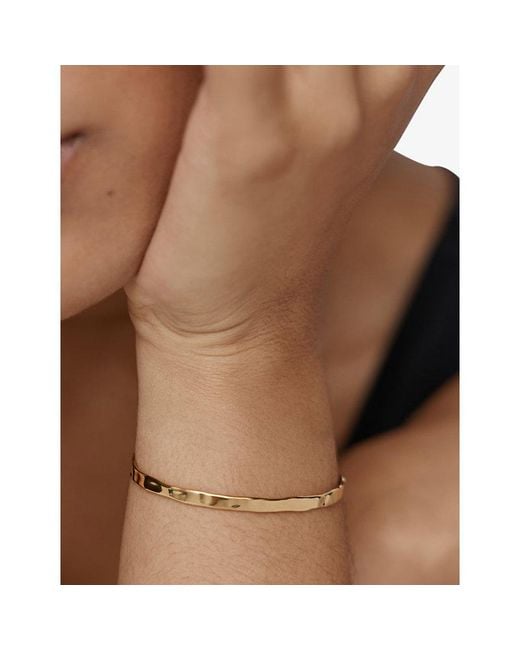 Monica Vinader Natural Siren Muse Slim 18Ct- Vermeil Bracelet Cuff