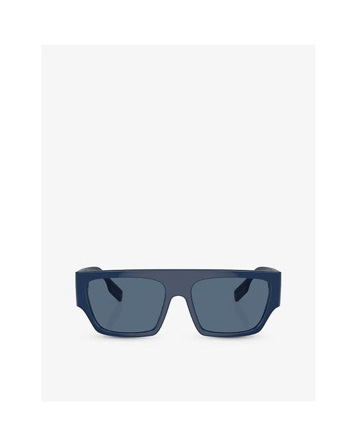 Burberry Blue Be4397u Micah Square-frame Acetate Sunglasses