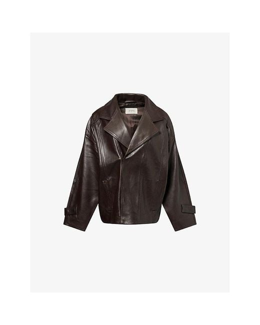 Dissh Brown Margot Leather Jacket