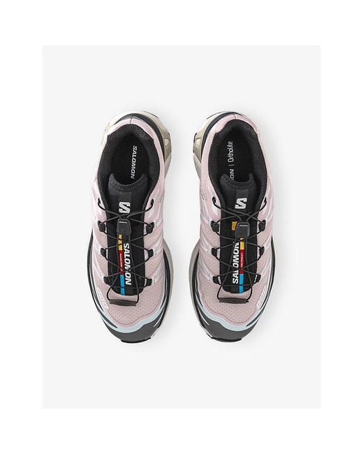 Salomon White Xt-6 Woven Trainers
