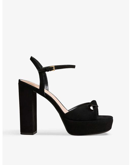 ted baker floral printed platform block heeled sandals