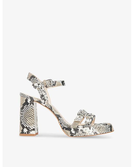 Whistles White Addie Limited-edition Heeled Leather Sandals