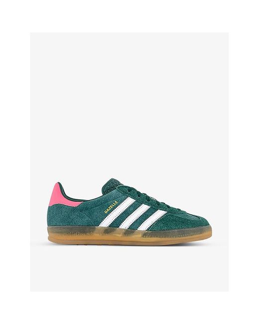 adidas Gazelle Suede Low-top Trainers in Green | Lyst