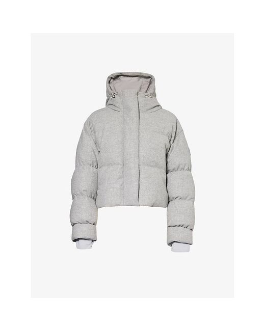 CORDOVA White Aomori Brand-appliqué Wool-blend Jacket