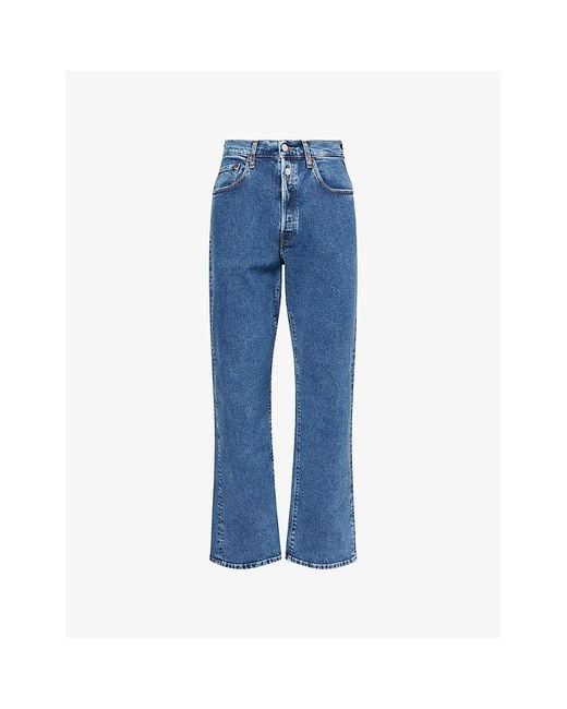 Replay Blue M9Z1 Straight-Fit Denim Jeans for men