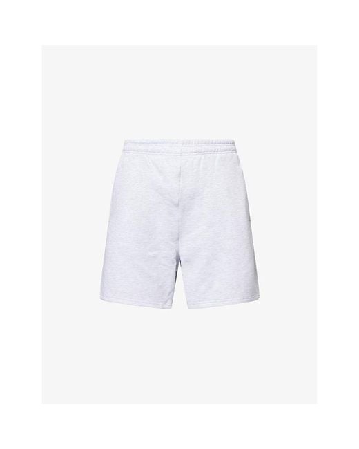 Entire studios White Standard Relaxed-Fit Cotton Sweat Shorts for men