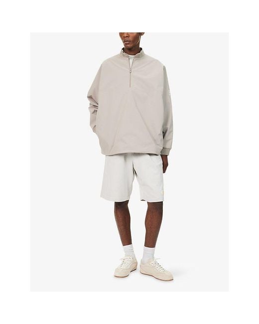 Fear Of God Natural Half-Zip Logo-Print Soft-Shell Track Jacket for men