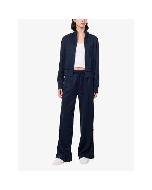 GOOD AMERICAN Blue The Track Jacket