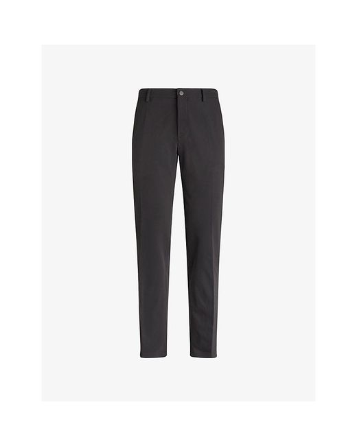 Boggi Black Btech Performance Slim-Leg Stretch-Woven Trousers for men