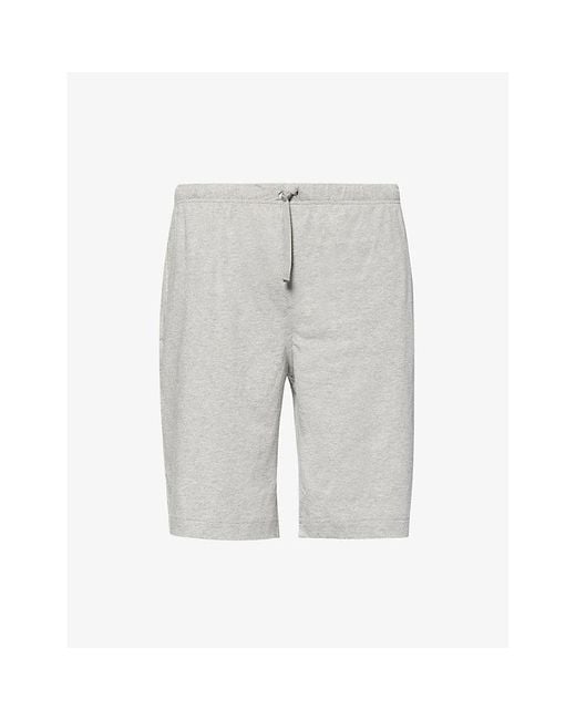 Polo Ralph Lauren Gray Logo-Embroidery Relaxed-Fit Cotton-Jersey Pyjama Shorts for men