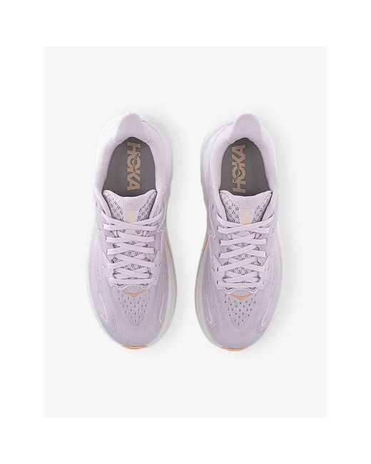 Deckers Hoka Purple Clifton 10 Mesh Trainers