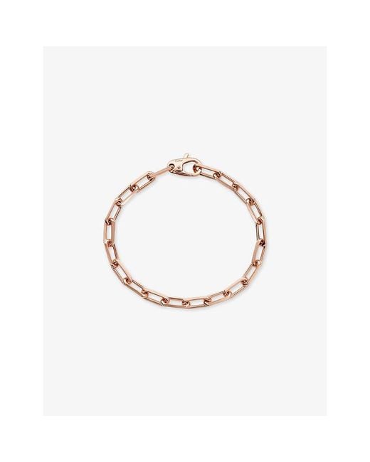 Cartier Metallic Santos De Medium 18Ct Rose- Chain Bracelet