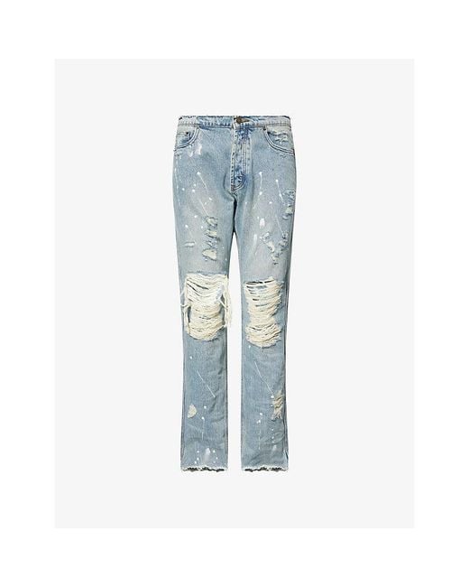 Casey Jean By Jean Vintage Blue Painter Straight-Leg Denim Jeans