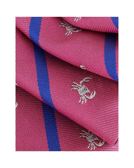 Polo Ralph Lauren Purple Striped Wide-blade Silk Tie for men