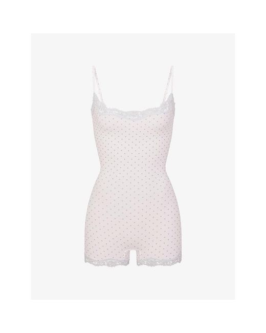 Skims Multicolor Fits Everybody Lace Onesie
