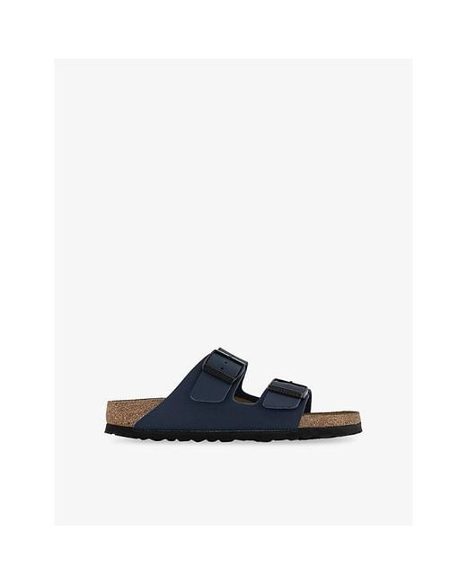 Birkenstock Blue Arizona Double-Strap Leather Sandals