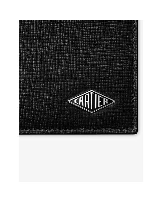 Cartier Black Losange De Zipped Leather Card Holder