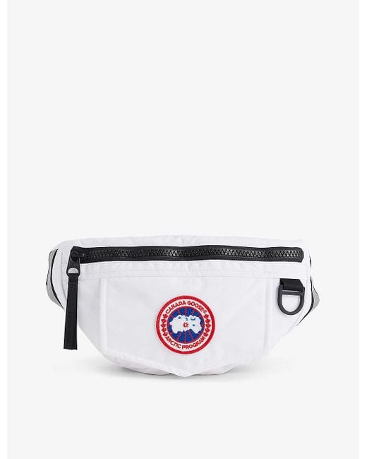 Canada Goose White Brand-patch Shell Belt Bag for men