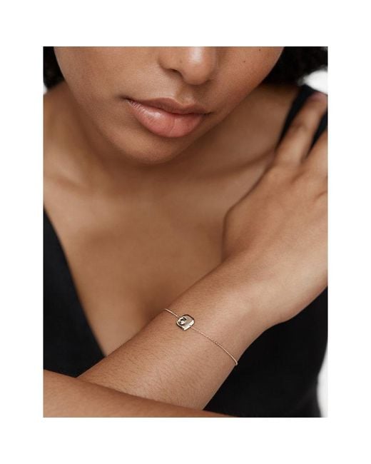 Monica Vinader White Amaia Sterling- Chain Bracelet