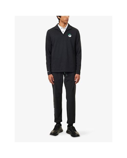 Malbon Black Flyer Mid Layer Cotton-Blend Top for men