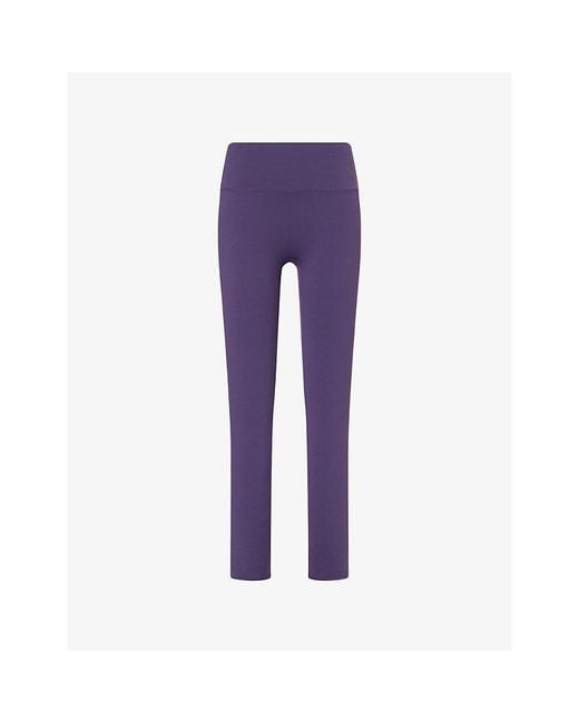 ADANOLA Purple Ultimate High-Rise Stretch-Woven Leggings
