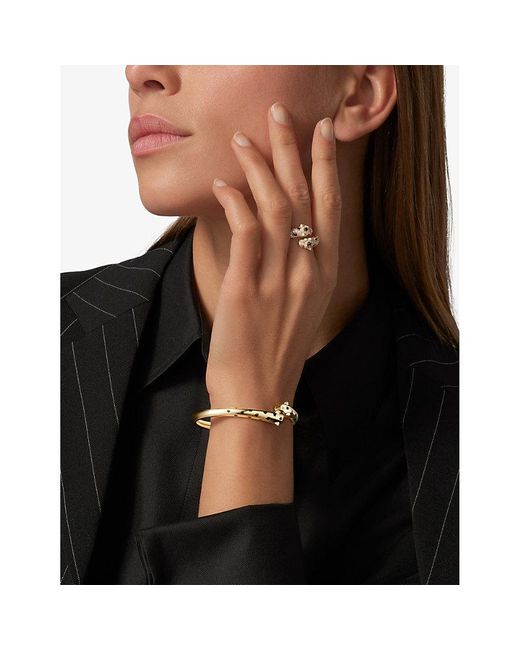 Cartier Metallic Panthère De 18Ct- And Tsavorite Garnets Bracelet