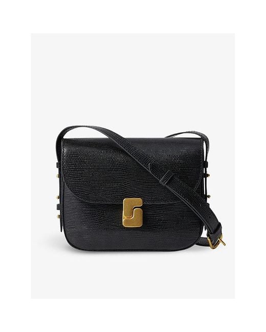 Soeur Black Bellissima Mini Leather Shoulder Bag