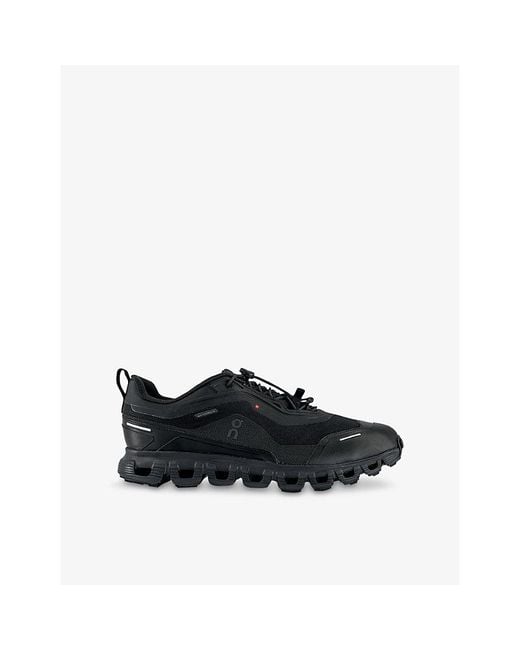 On Shoes Black Cloud 6 Geo Waterproof Woven Trainers for men